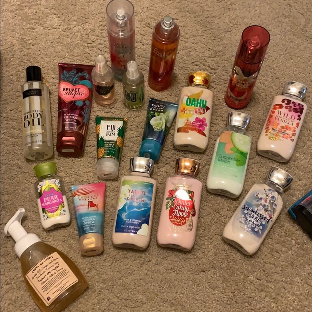 Various bath and body works